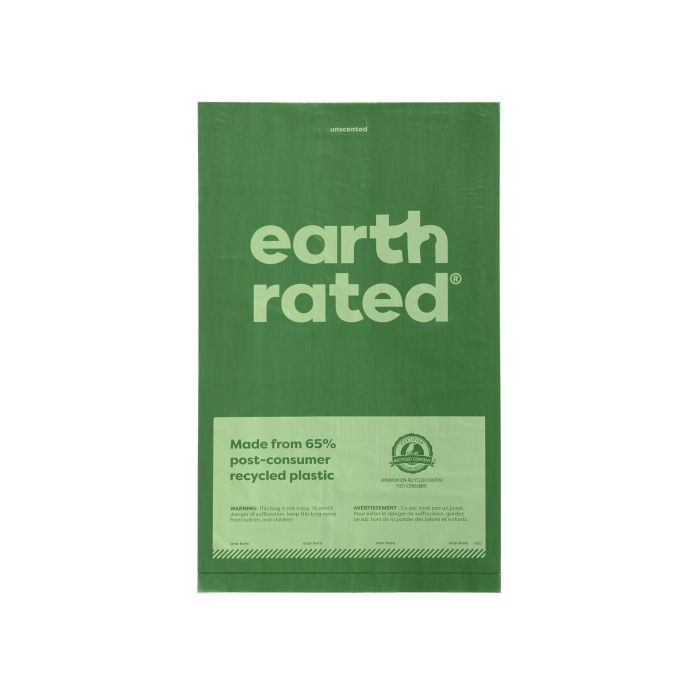 Earth Rated Bolsas para Cacas Perro 300 Unidades Sin Perfume, Eco-Friendly 65% Plástico Reciclado, Extra Resistentes y Anti Fugas 5