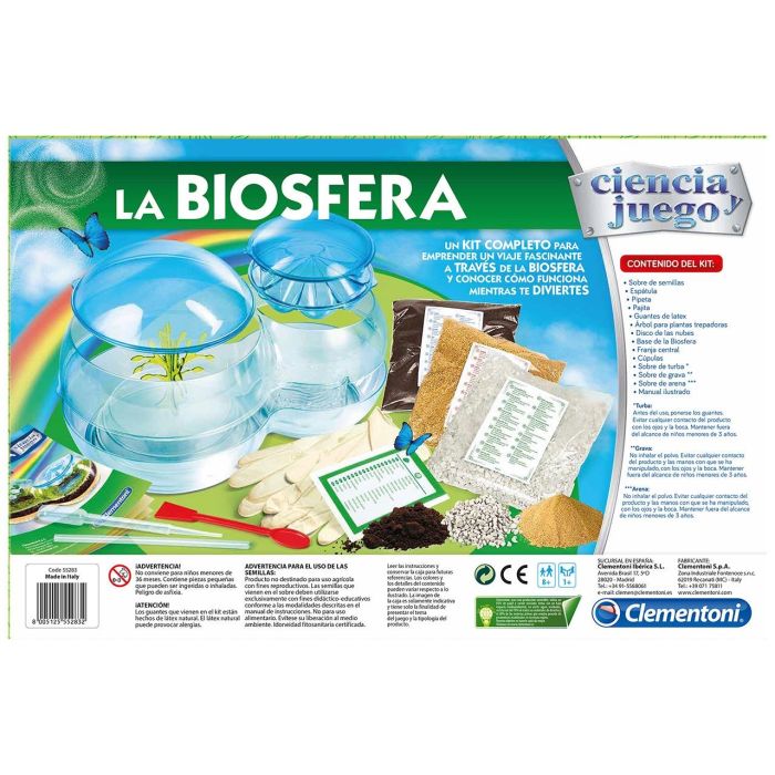 Clementoni 55283 La Biosfera - Kit Científico Educativo para Niños: Aprende el Ciclo del Agua y Germinación de Plantas, +8 años 4 Clementoni 55283 La Biosfera - Kit Científico Educativo para Niños: Aprende el Ciclo del Agua y Germinación de Plantas, +8 años 4