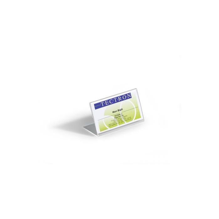 DURABLE Tischnamensschild Acryl 52x100mm transp 10er Pck 1