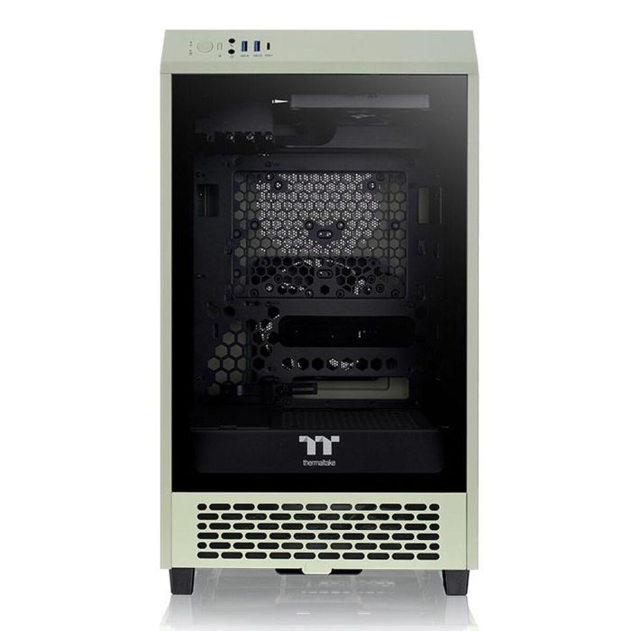 Caja Semitorre ATX THERMALTAKE Tower 200 Negro Verde 1