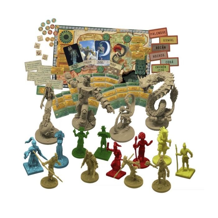 Matagot Mezo SMEZ001 Juego de Mesa Mitología Maya para 2-4 Jugadores Edad 14 Años 2