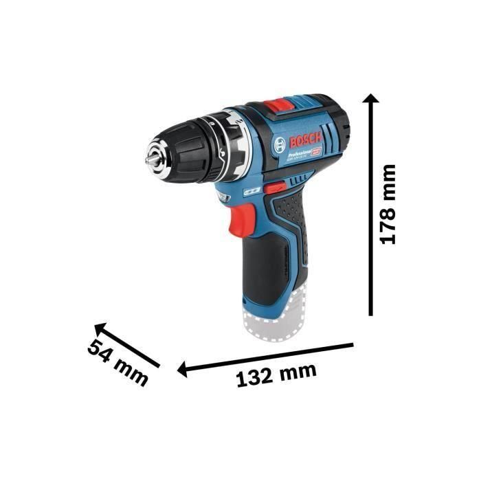 GSR 12V-15 Taladro de destornillador + herramientas manuales profesionales de Bosch 5