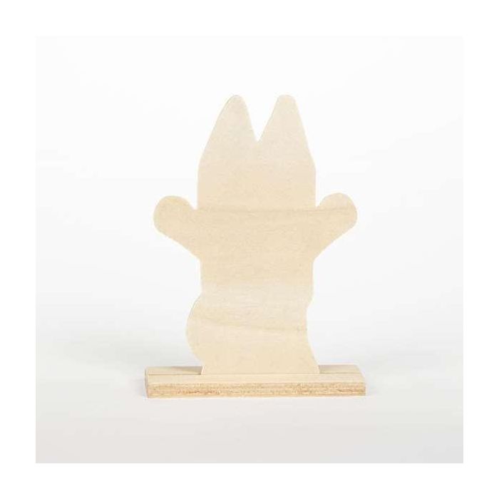 Cerdá Figuras Coloreables de Madera Bluey para Pintar y Decorar - Manualidades Creativas Niños 3+ años - Medidas 14x18x5 cm, Tono Azul 2