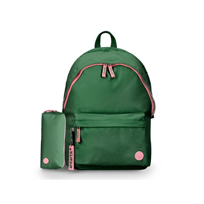 Mochila Antartik Teens 20 L Compartimento Para Portatil Color Verde 420 X 160 X 300 mm 10