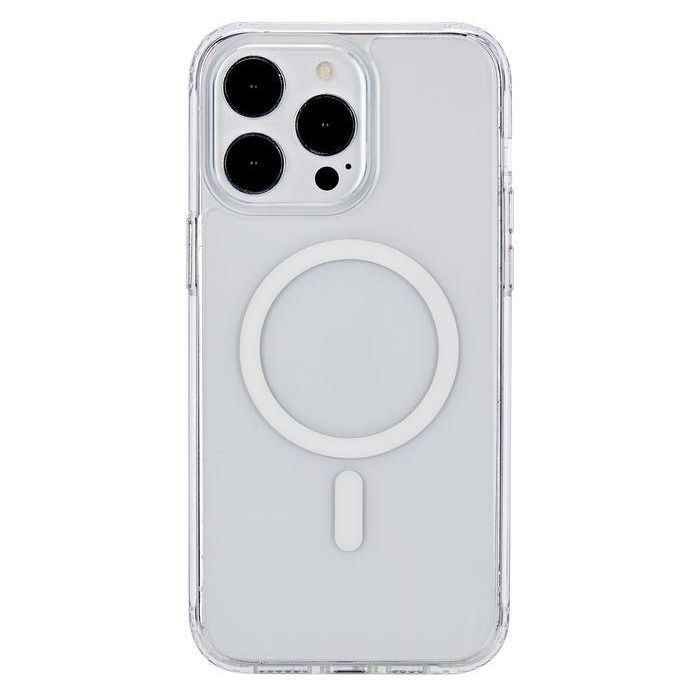 eSTUFF Funda Híbrida Magnética Transparente BERLÍN para iPhone 15 Pro con Compatibilidad MagSafe