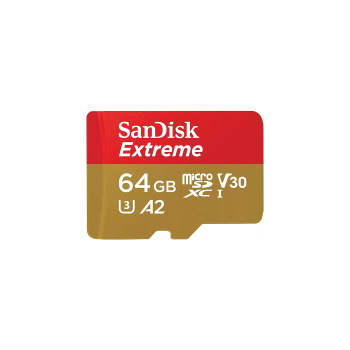 Tarjeta de Memoria Micro SD con Adaptador SanDisk Extreme 64 GB