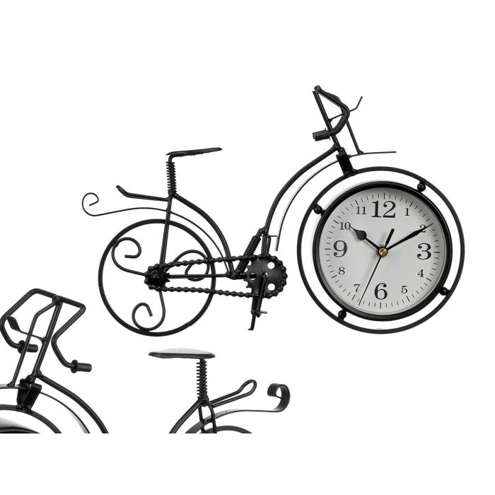 Reloj Forja Bicicleta Negro 22,5Cm Giftdecor (4 Unidades) Reloj Forja Bicicleta Negro 22,5Cm Giftdecor (4 Unidades)