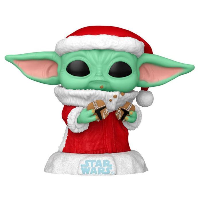 Figura POP Star Wars Grogu with Christmas Cookie 1