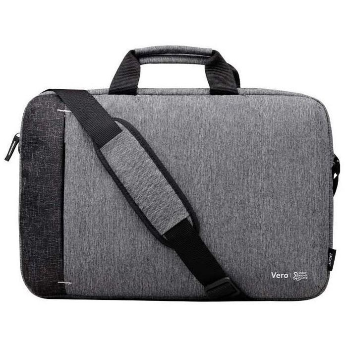 Acer Maletín para portátil Vero OBP 15.6" - Gris, Poliéster reciclado con tirante para hombro y asa de transporte