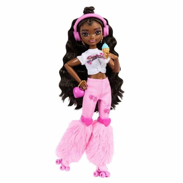Barbie JFX97 Muñeca Brooklyn Dreambesties Roller con Patines, Casco y Accesorios, 11 Puntos de Articulación para Niños +3 años 2 Barbie JFX97 Muñeca Brooklyn Dreambesties Roller con Patines, Casco y Accesorios, 11 Puntos de Articulación para Niños +3 años 2