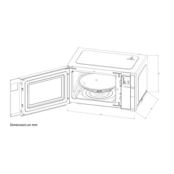 Continental Edison CEMO23B Microondas, 23 Litros, 1280 W, Negro, L48 x H29,3 x P33,7 cm 3 Continental Edison CEMO23B Microondas, 23 Litros, 1280 W, Negro, L48 x H29,3 x P33,7 cm 3