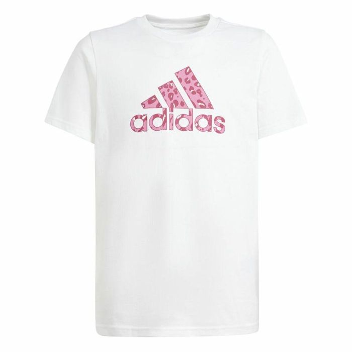 Camiseta de Manga Corta Infantil Adidas G Animal Blanco 0 Camiseta de Manga Corta Infantil Adidas G Animal Blanco 0