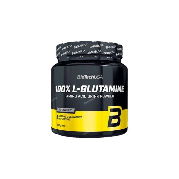 BIOTECHUSA 100% L-Glutamine Suplemento Deportivo, 240G