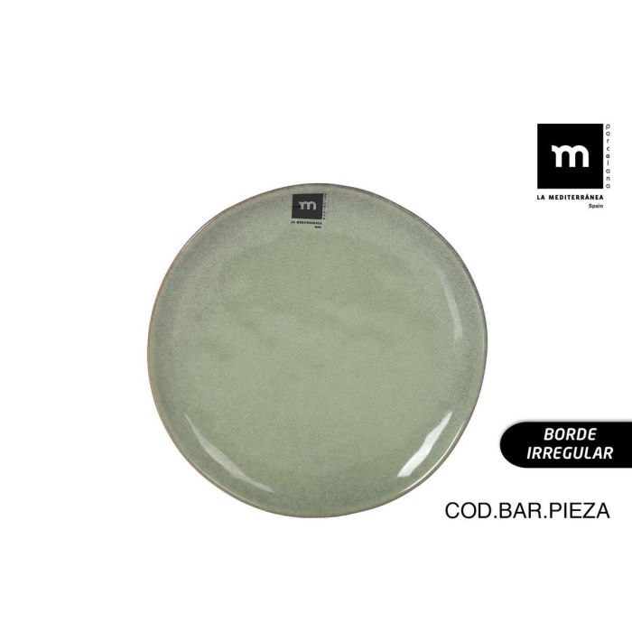 Plato Llano La Mediterránea Macarella green Ø 20,5 cm (24 Unidades) 1 Plato Llano La Mediterránea Macarella green Ø 20,5 cm (24 Unidades) 1