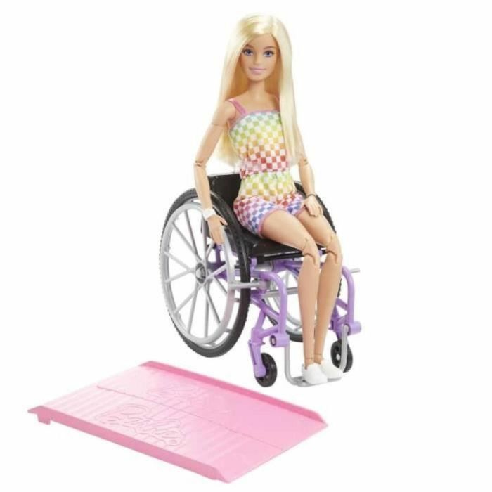 Barbie - silla de ruedas rubia de Barbie - muñeca - 3 años y + +