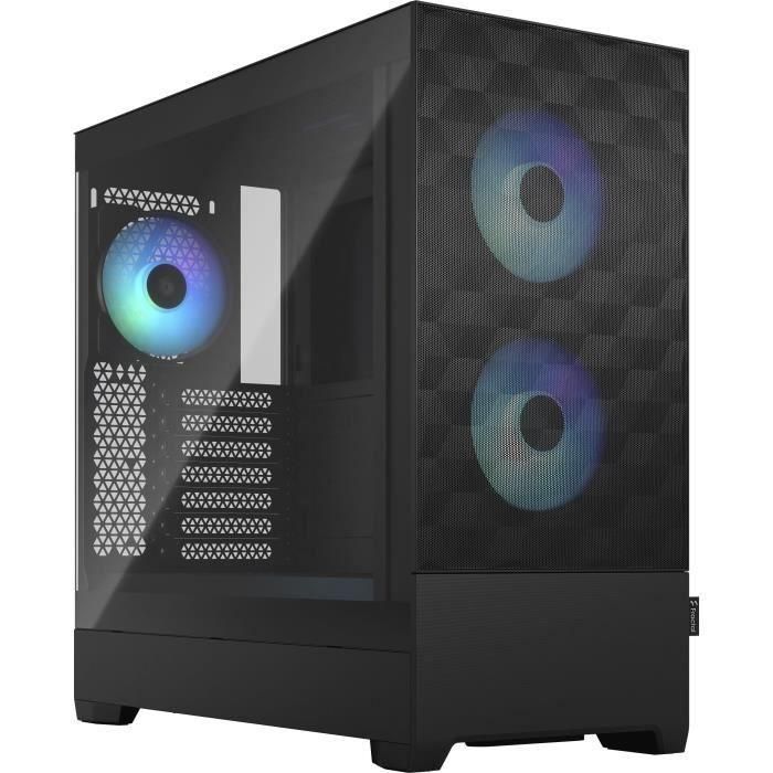 Fractal Design FD-C-POR1A-06 Caja PC Pop Air RGB Black TG Clear Tint ATX, 3 Ventiladores RGB, Controlador RGB, Soporte USB-C, Negro, Filtro Malla 1 Fractal Design FD-C-POR1A-06 Caja PC Pop Air RGB Black TG Clear Tint ATX, 3 Ventiladores RGB, Controlador RGB, Soporte USB-C, Negro, Filtro Malla 1