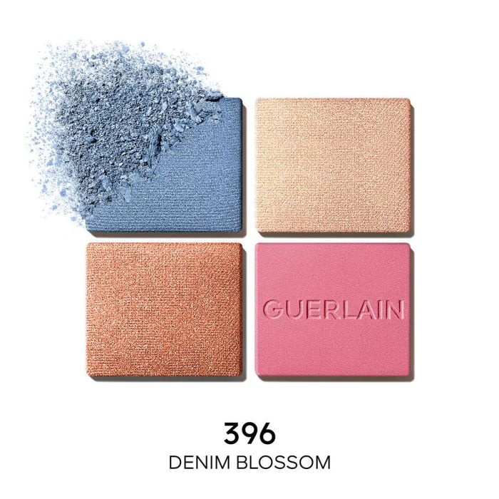 Guerlain OMBRES G Sombras Ojos 4 Tonos Edición Limitada #396-Denim Blossom 6g 1