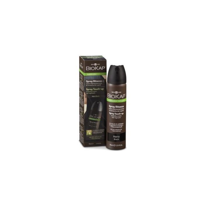 BIOKAP Spray Retoque Cubre Canas Negro 75 ml