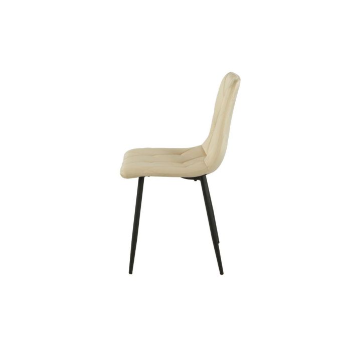 Silla Romimex Beige Terciopelo Metal 45 x 89 x 55 cm 3