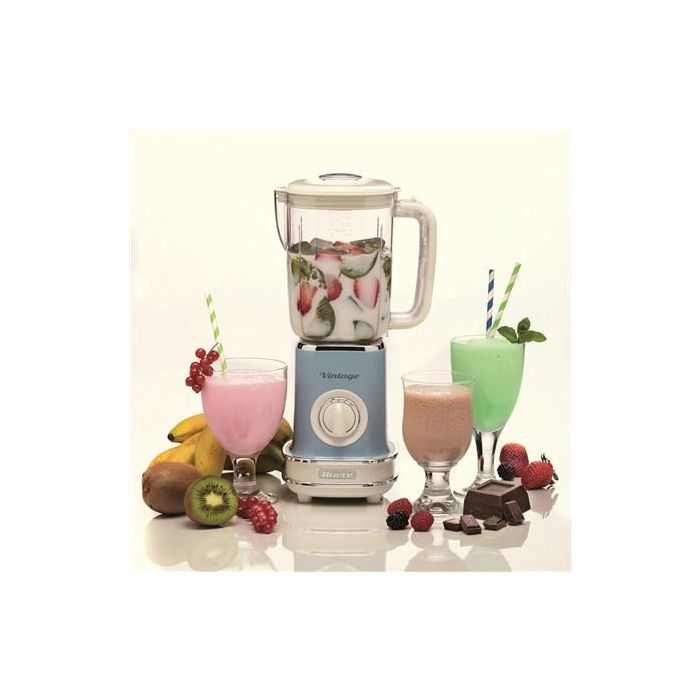 Ariete 568/15 Batidora de Vaso Vintage Azul con Jarra de 1.5L y 6 Cuchillas de Acero Inoxidable 4 Ariete 568/15 Batidora de Vaso Vintage Azul con Jarra de 1.5L y 6 Cuchillas de Acero Inoxidable 4
