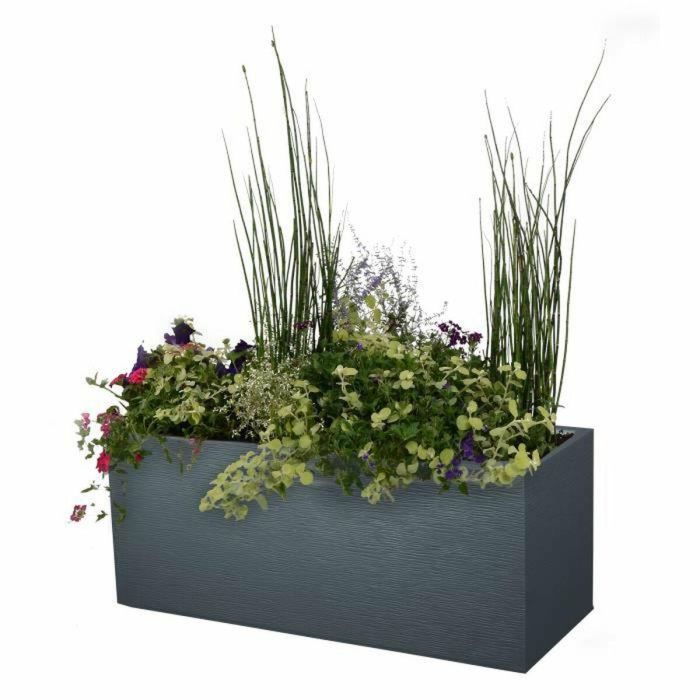 EDA Jardiniere Graphit - 99,5 x 39 x 43 cm - 97,6 L - Gris antracita 1 EDA Jardiniere Graphit - 99,5 x 39 x 43 cm - 97,6 L - Gris antracita 1