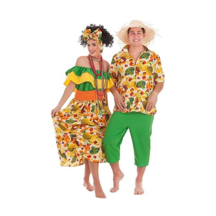 Disfraz adulto cubano frutas t-l talla l Disfraz adulto cubano frutas t-l talla l