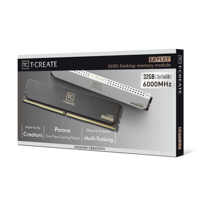 Team Group CTCED532G6000HC30DC01 T-CREATE EXPERT Módulo de Memoria RAM 32 GB (2x16 GB) DDR5 6000 MHz CL30 para PC Negro 1 Team Group CTCED532G6000HC30DC01 T-CREATE EXPERT Módulo de Memoria RAM 32 GB (2x16 GB) DDR5 6000 MHz CL30 para PC Negro 1