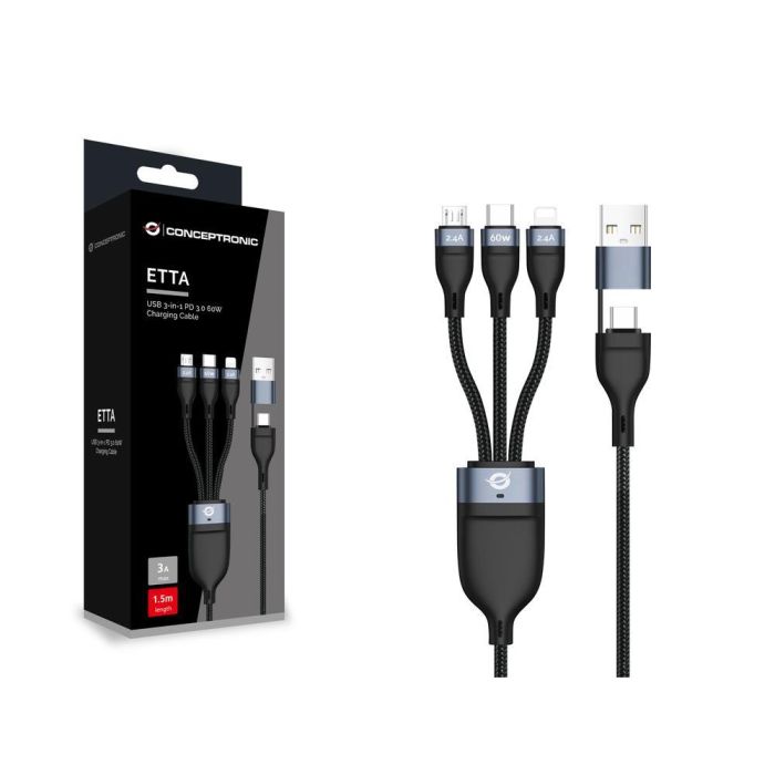Cable Usb 3In1 Conceptronic 1.5M Pd 1 Cable Usb 3In1 Conceptronic 1.5M Pd 1
