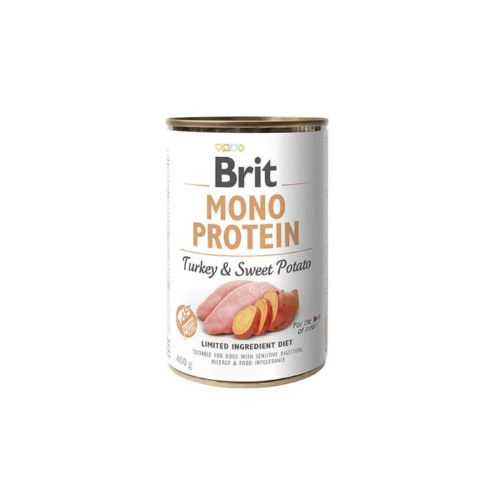 Brit Mono Protein Turkey & Sweet Potato 6x400 gr Brit Mono Protein Turkey & Sweet Potato 6x400 gr