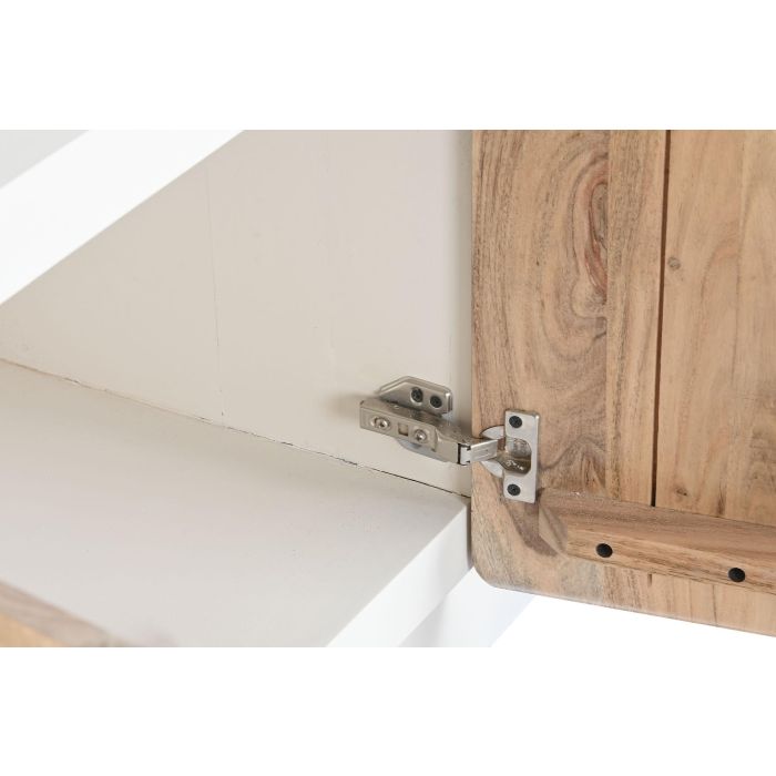 Mueble Tv Scandi DKD Home Decor Natural Blanco 40 x 55 x 140 cm 4 Mueble Tv Scandi DKD Home Decor Natural Blanco 40 x 55 x 140 cm 4