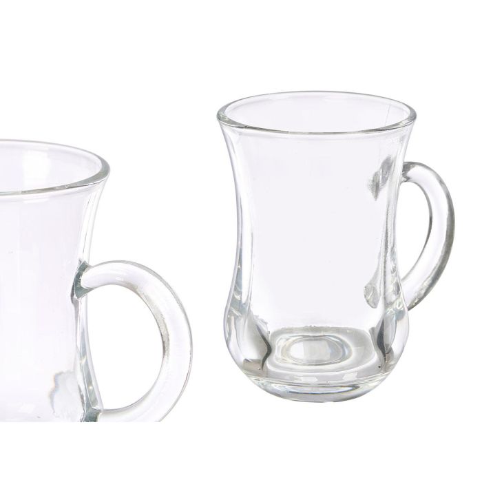 Vivalto Set 6 Jarras Pequeñas de Té 150 ml de Vidrio Transparentes - Apto para Lavavajillas (Set de 12)