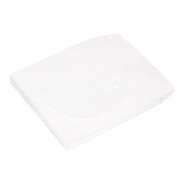 Q-connect Sobre para CD/DVD con Ventana Transparente y Solapa, Pack 50 Unidades, Almacenamiento Multimedia 5