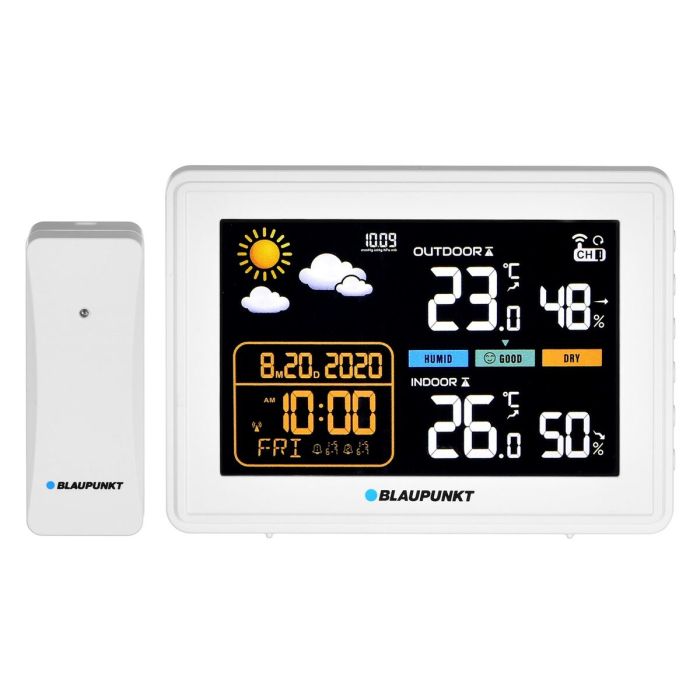 Estación Meteorológica Multifunción Blaupunkt WS30WH Blanco 0 Estación Meteorológica Multifunción Blaupunkt WS30WH Blanco 0
