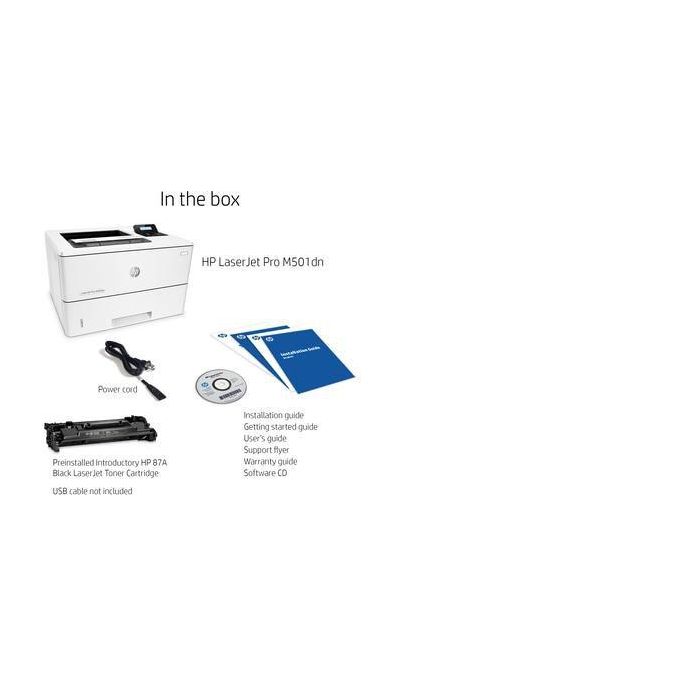 HP LaserJet Pro M501dn Impresora Láser Monocromo Profesional Dúplex Ethernet A4 43ppm 4800x600 DPI 10 HP LaserJet Pro M501dn Impresora Láser Monocromo Profesional Dúplex Ethernet A4 43ppm 4800x600 DPI 10