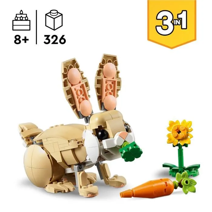 LEGO 31162 El Adorable Conejito 3 en 1 - Set de Construcción para Niñas a partir de 8 Años 1