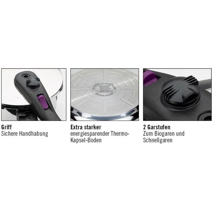 GSW Olla a Presión RAPID 4005643671422, Acero Inoxidable, Inducción, 18 cm / 4 L 1