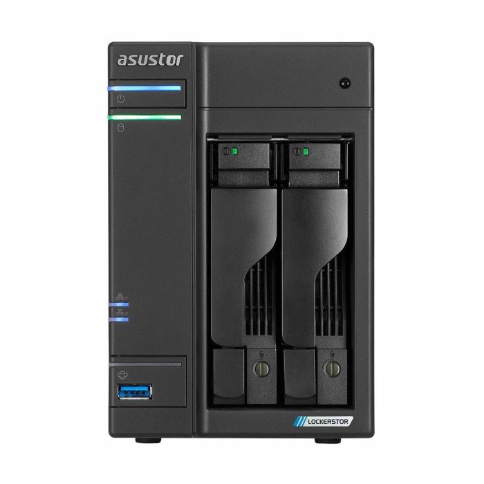 Asustor AS6702T LOCKERSTOR 2 Gen2 NAS Escritorio, Intel Celeron N5105, 4GB DDR4 2933MHz, 2.5GbE, para HDD/SSD y M.2, Negro 6