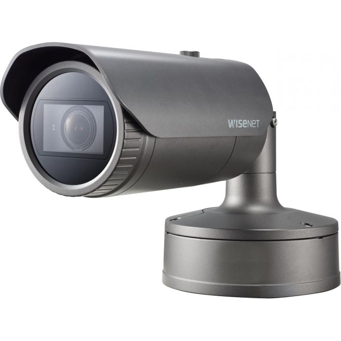 Hanwha Techwin XNO-8080RP Cámara IP Bullet 5MP con IR 50m, WDR, IP67/IK10, PoE para Interior/Exterior