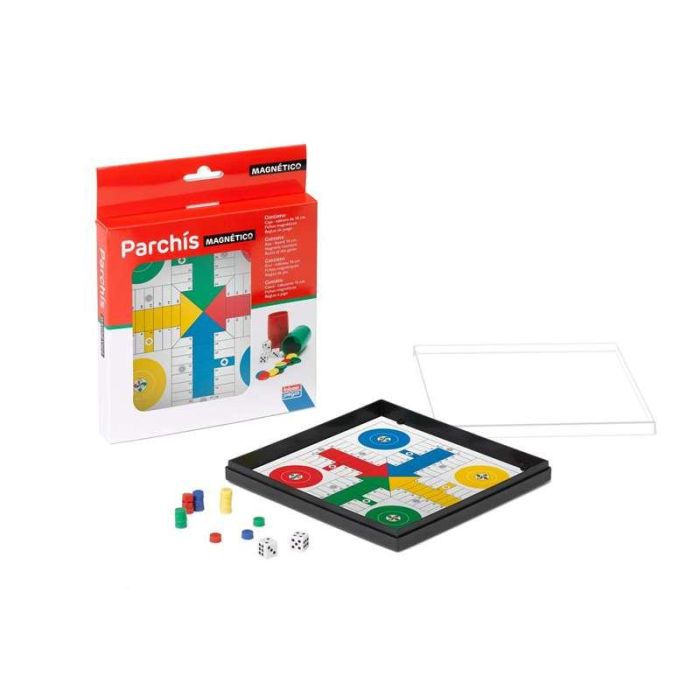 Falomir 15302 Parchís magnético de viaje, tablero compacto 16 cm, con fichas magnéticas, juego de mesa para +6 años, 2 jugadores 2 Falomir 15302 Parchís magnético de viaje, tablero compacto 16 cm, con fichas magnéticas, juego de mesa para +6 años, 2 jugadores 2