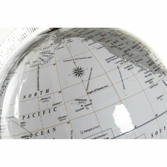 Globo Terraqueo DKD Home Decor Blanco Metal Plástico 27 x 25 x 61 cm 1 Globo Terraqueo DKD Home Decor Blanco Metal Plástico 27 x 25 x 61 cm 1