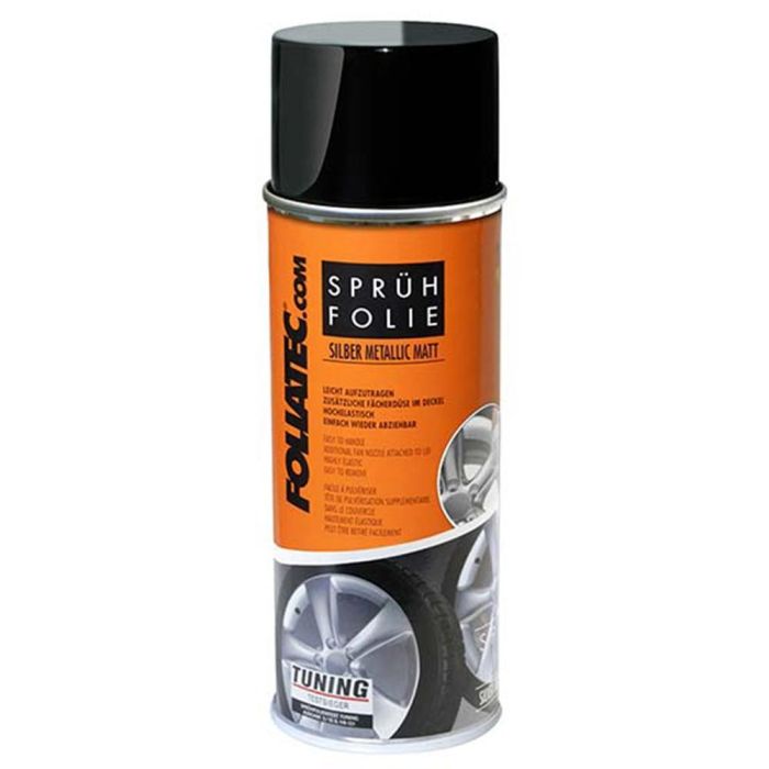 Foliatec FO2049 Goma Líquida / Película en Spray Plata Metálico Set 2 X 400 mL 1 Foliatec FO2049 Goma Líquida / Película en Spray Plata Metálico Set 2 X 400 mL 1