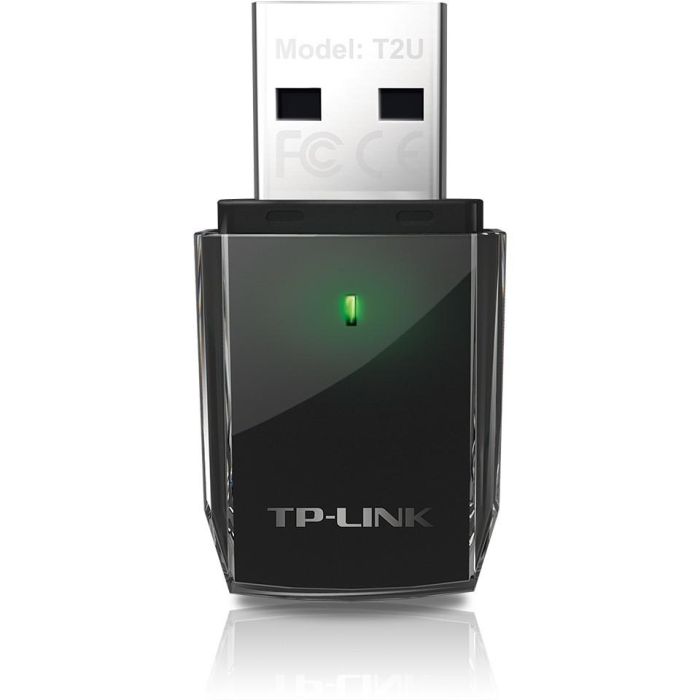 TP-LINK Archer T2U Adaptador USB 2.0 WiFi AC600 Doble Banda 802.11ac para PC/Portátil, 433Mbps en 5GHz + 150Mbps en 2.4GHz 3