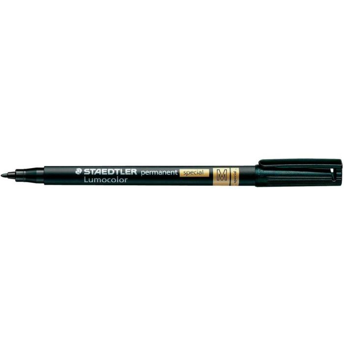 Rotulador Staedtler Lumocolor Retroproyeccion Punta De Fibra Permanente Special 319-9 Negro Punta Media 10 unidades 1