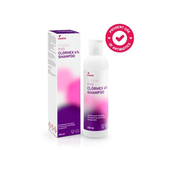 V-Skin Pyo Clorhex 4% Shampoo 250 mL