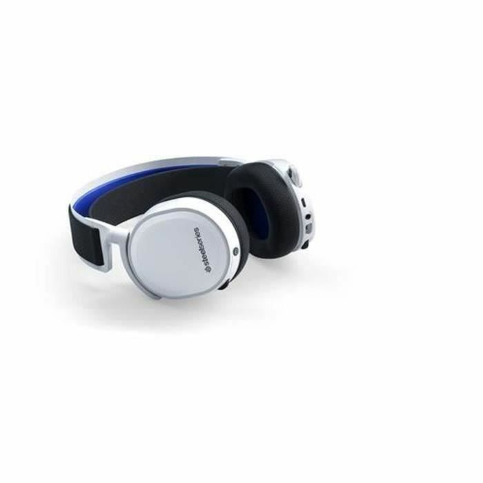 Auriculares con Micrófono SteelSeries Arctis 7P+ Negro Azul Blanco Gaming Bluetooth/Inalámbrico 1