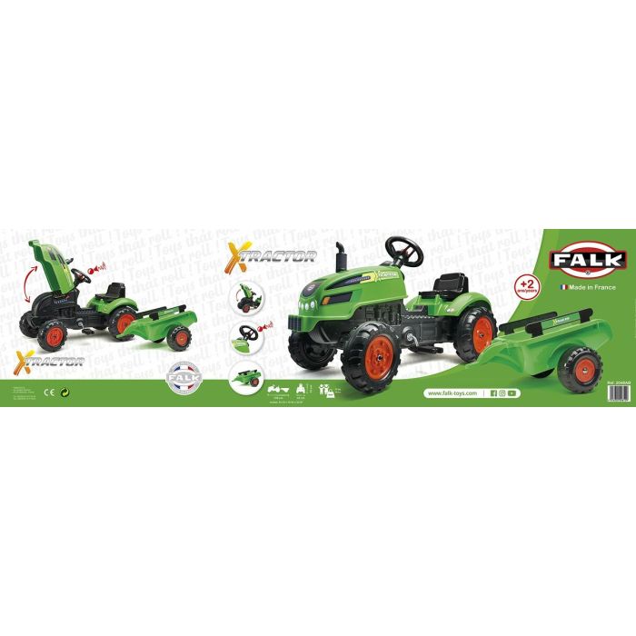 Tractor a Pedales Falk Xtractor 2048AB Verde 1