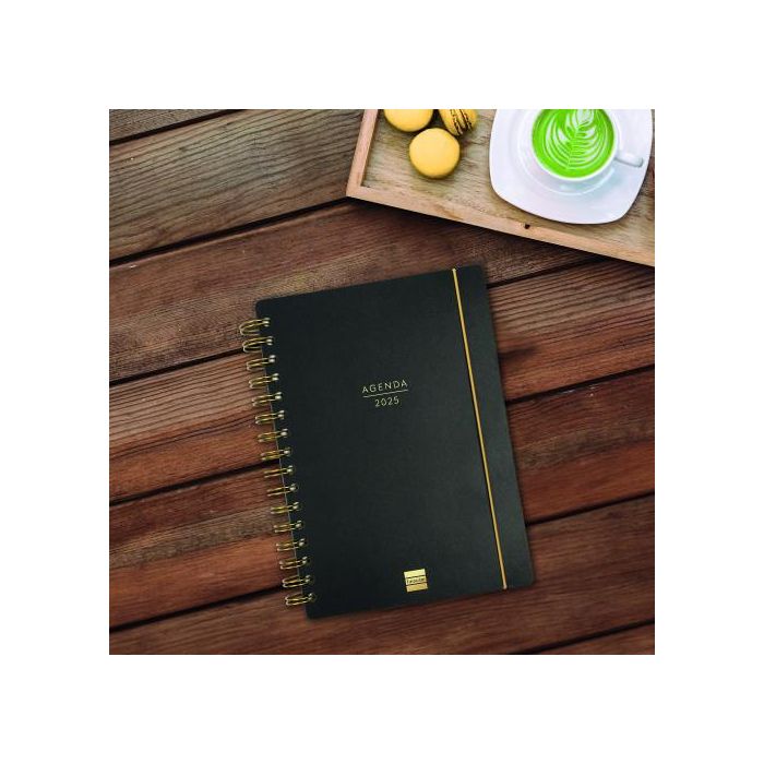 Agenda Finocam Haiku Negro A5 15,5 x 21,2 cm 2024-2025 1