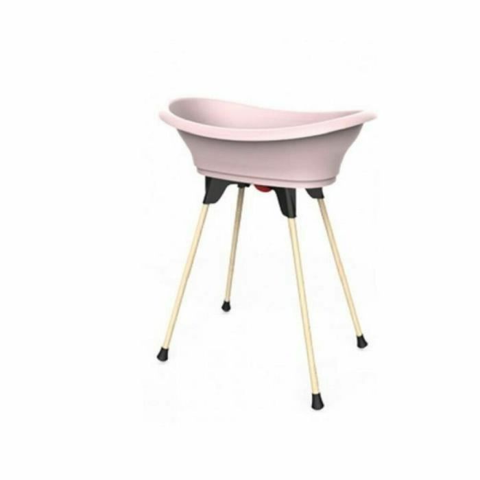 THERMOBABY TUB KIT VASCO Rosa empolvado: bañera + pies + manguera de desagüe