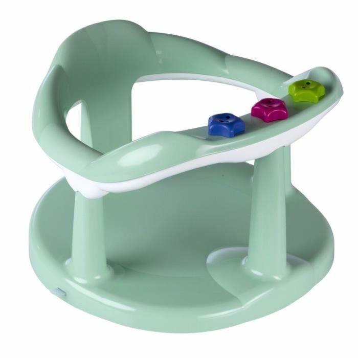 Flotador de baño para niños THERMOBABY AQUABABY Verde Celadon - Juguete azul - Hecho en Francia