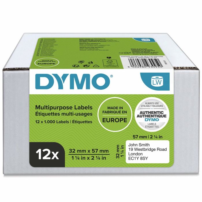 Pack 12 Rollos Lw Etiquetas 32X57Mm Dymo 2093095